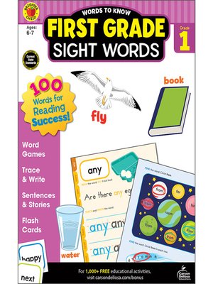 cover image of Words to Know Sight Words, Grade 1